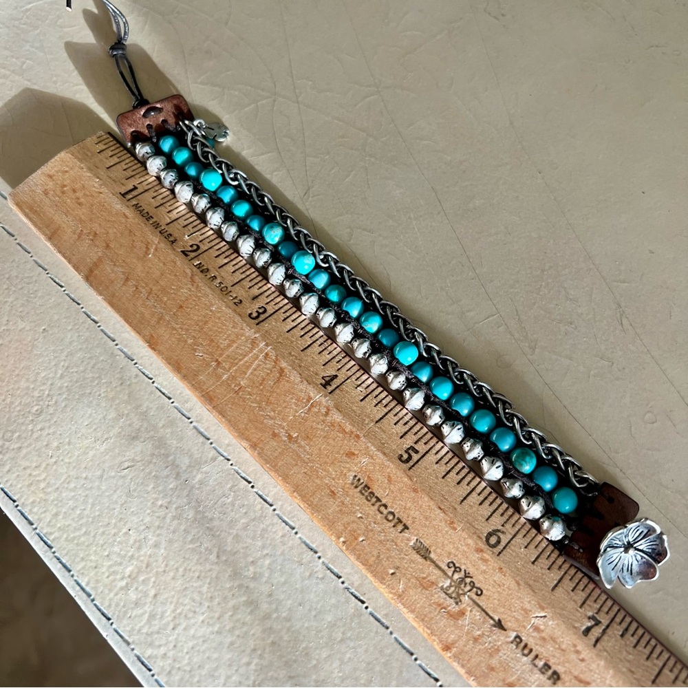 Lucky Brand Turquoise Beaded Bracelet - Picture 6 of 7